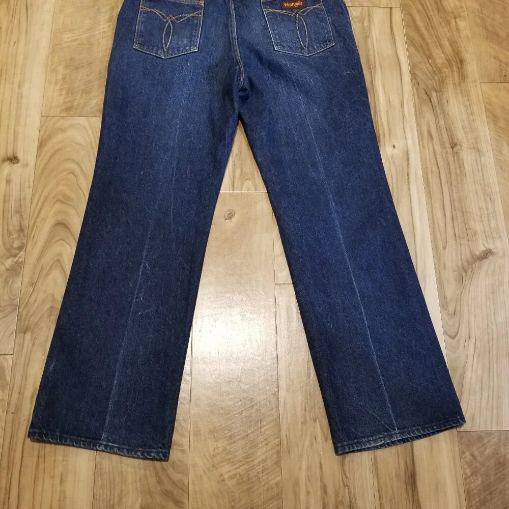 RARE Wrangler Cowboy Dress Jeans 36x30 Mens 80s Vintage